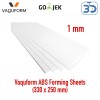 Original Vaquform DT2 ABS Forming Sheets 1 mm Thickness